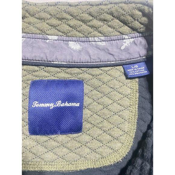 Tommy Bahama Pullover Sweater Men's Large Green Cotton Polyester Blend - Picture 6 of 6